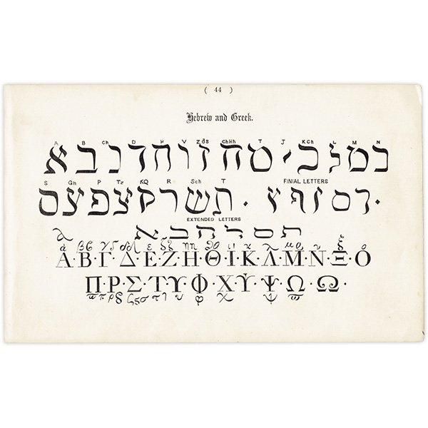ե٥å Hebrew and Greek  ʸ ݥե ꥹ ƥץ 1900ǯ 1031
