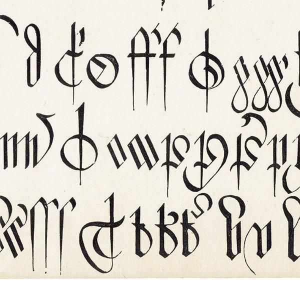 ե٥å Engrossing and Court Hand ݥե ꥹ ƥץ 1900ǯ 1032