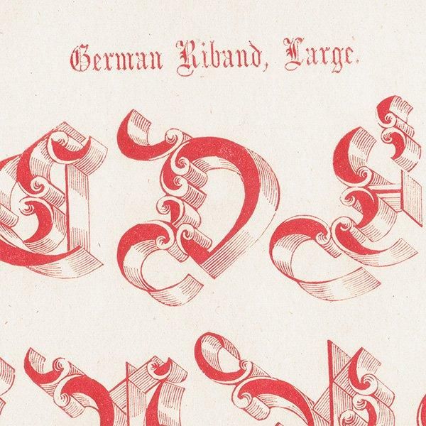 ե٥å German Riband, Large ʸ ݥե ꥹ ƥץ 1900ǯ 1034
