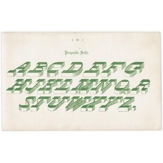 ե٥å Perspectibe Italic ʸ ݥե ꥹ ƥץ 1900ǯ 1035