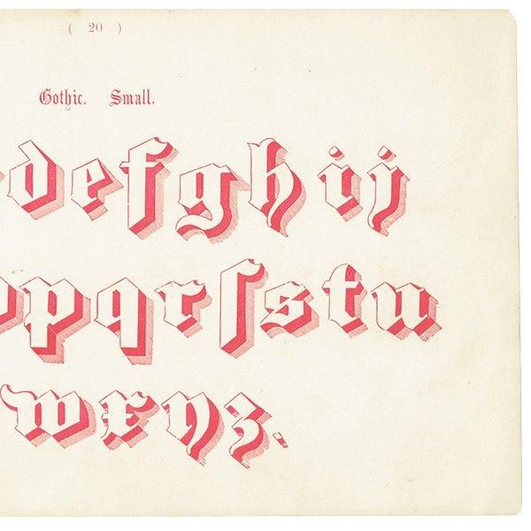 ե٥å Gothic Small ʸ ݥե ꥹ ƥץ 1900ǯ 1036