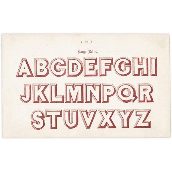 ե٥å Large Relief ꡼ ʸ ݥե ꥹ ƥץ 1900ǯ 1039