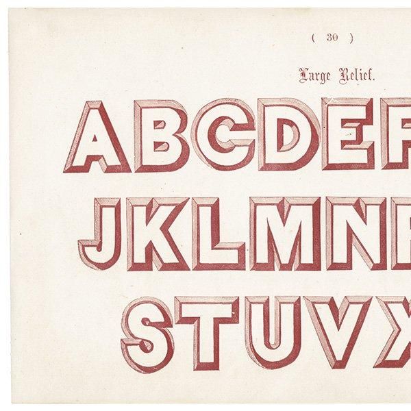 ե٥å Large Relief ꡼ ʸ ݥե ꥹ ƥץ 1900ǯ 1039