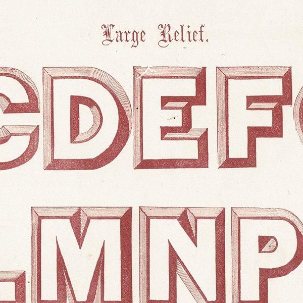 ե٥å Large Relief ꡼ ʸ ݥե ꥹ ƥץ 1900ǯ 1039