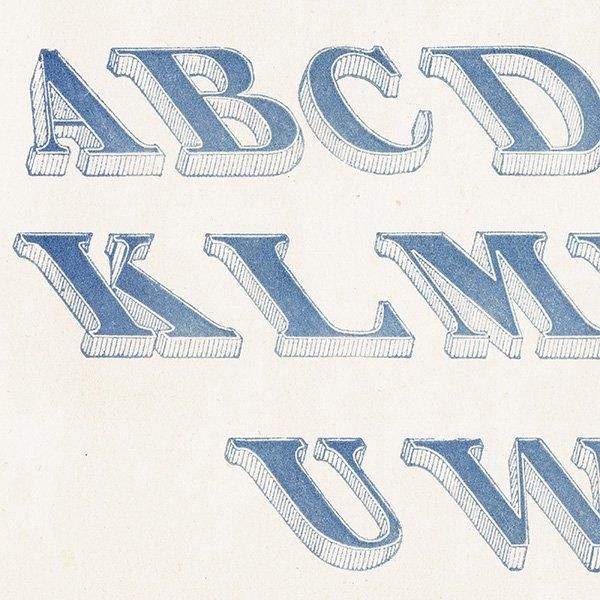 ե٥å Italian Shaded դå ʸ ݥե ꥹ ƥץ 1900ǯ 1042
