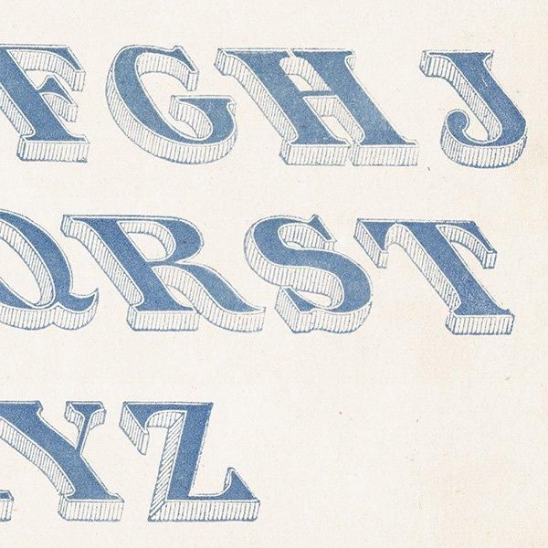 ե٥å Italian Shaded դå ʸ ݥե ꥹ ƥץ 1900ǯ 1042