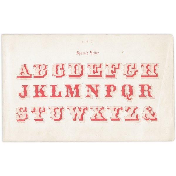 アルファベット Spurred Letter 大文字 タイポグラフィ イギリス