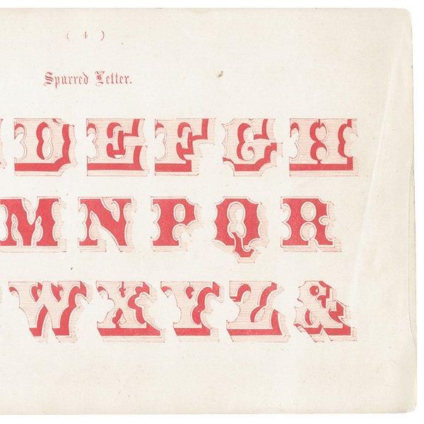 ե٥å Spurred Letter ʸ ݥե ꥹ ƥץ 1900ǯ 1046