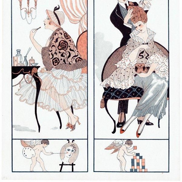 ジョルジュ・バルビエ(George Barbier)フランスの雑誌挿絵 ~LA VIE PARISIENNE~より 0644 ジョルジュ・バルビエ(George Barbier)フランスの雑誌挿絵 ~LA VIE PARISIENNE~より 0644