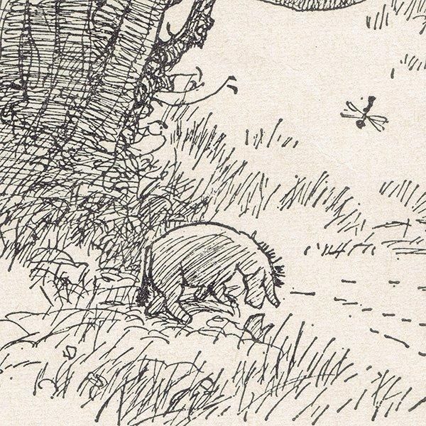 Winnie-the-Pooh くまのプーさん イーヨー ヴィンテージプリント Winnie-the-Pooh くまのプーさん イーヨー ヴィンテージプリント
