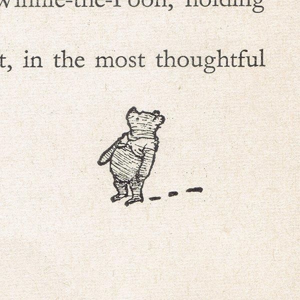 Winnie-the-Pooh くまのプーさん ヴィンテージプリント 1965年版