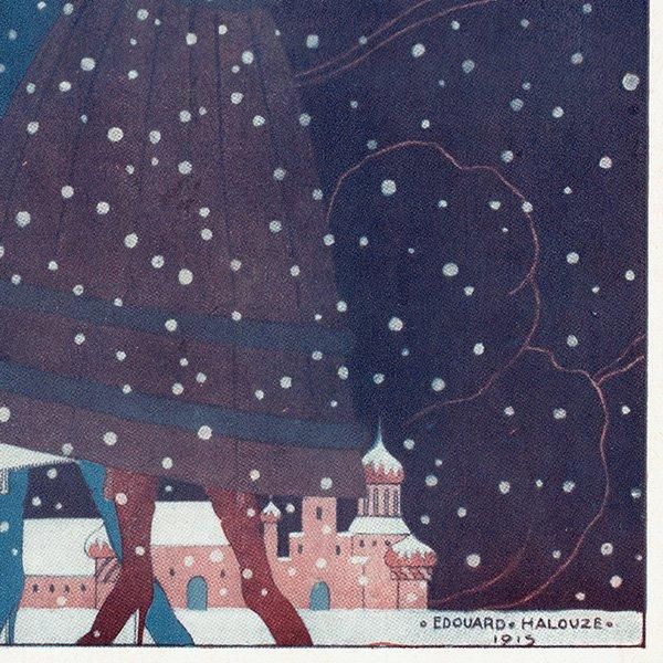 フランスの画家、エドゥアール・アルーズ「使者」の真作 フランスの画家、エドゥアール・アルーズ「使者」の真作