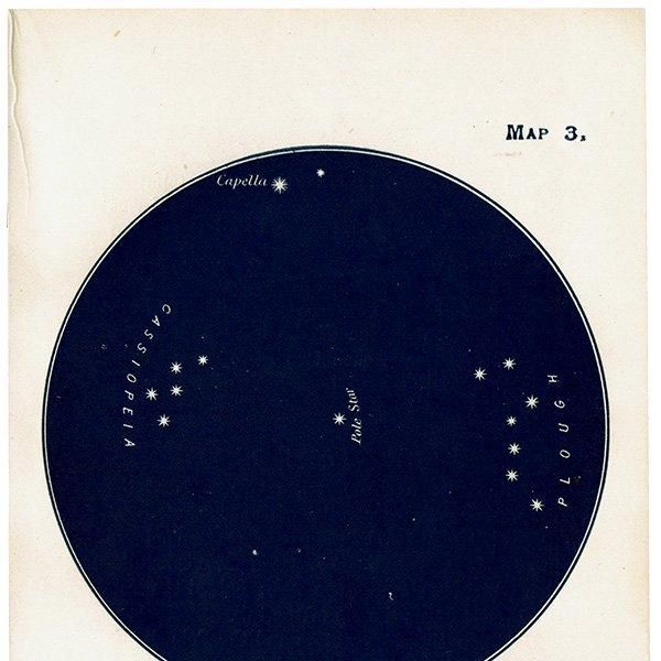 天文学】 Capella and Vega（カペラとベガ）Map3 1909年 イギリス