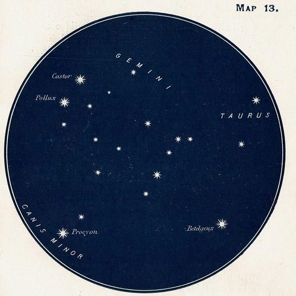 ŷʸء Geminiʤդ¡Canis Minorʤ̺¡Map13 1909ǯ ꥹ ƥ ץ | 1013