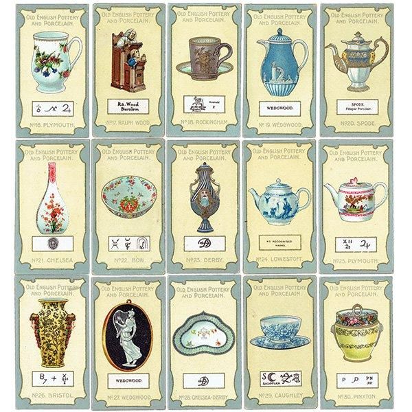 ꥹ åȥ ƫ亮꡼ 1stOLD ENGLISH POTTERY AND PORCELAIN 50ե륻å 1912ǯ 1001