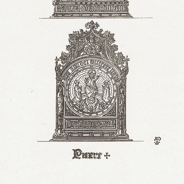 希少品シャペングラス1客　1900年制作　ハンス　クリスチアンセン作品 ハンス・クリスチャン・アンデルセン（1805-1875）の童話「羊