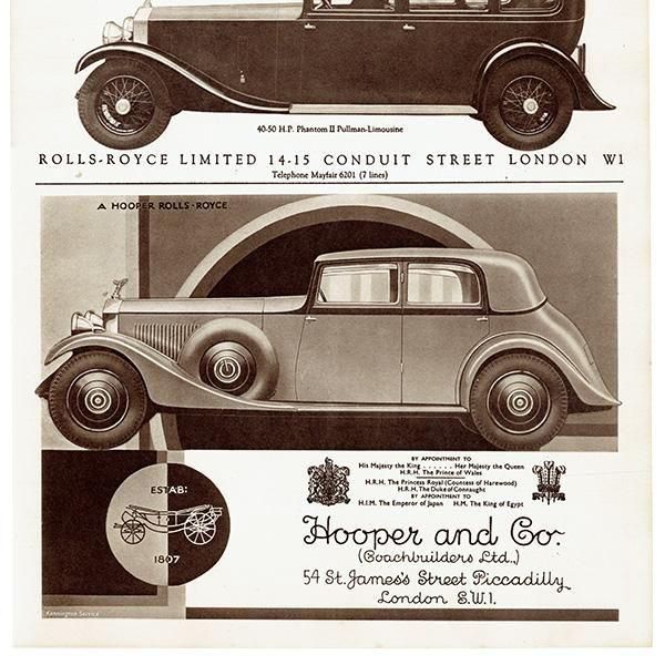 륹ROLLS - ROYCEHooper and Co. 1933ǯ ǥ ơ 0196