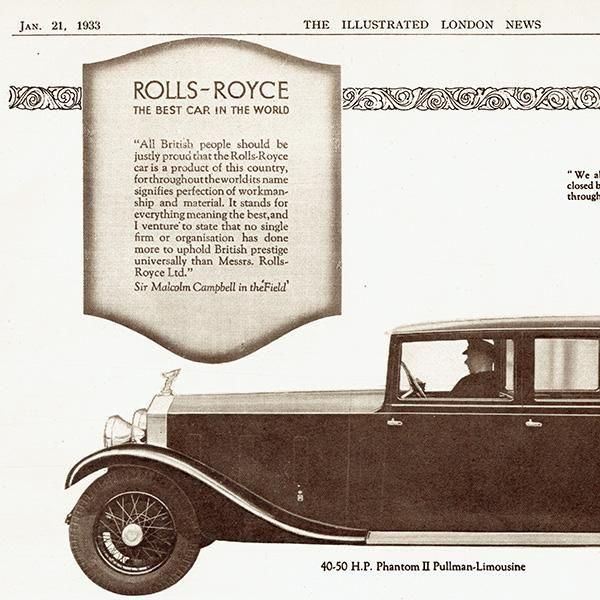 륹ROLLS - ROYCEHooper and Co. 1933ǯ ǥ ơ 0196