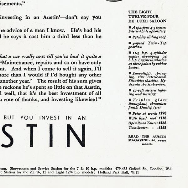 AUSTIN˥饷å 1933ǯ ǥ ơ 0197