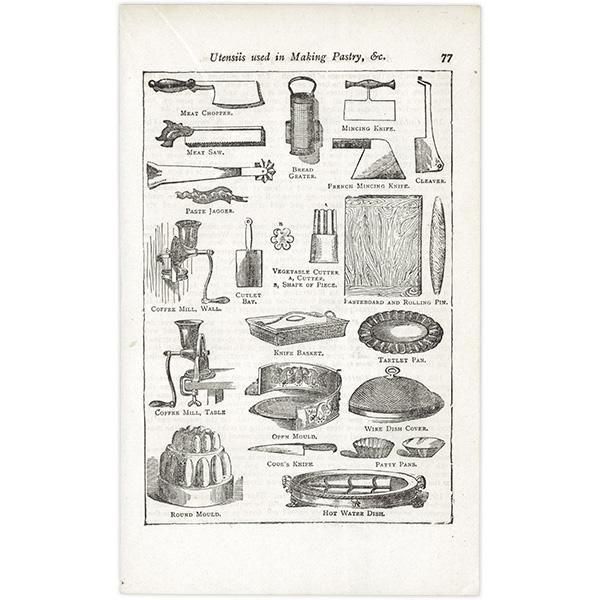 ߥӡȥβܤ Utensils used in Making Pastry 1895ǯ ꥹƥץ 0153