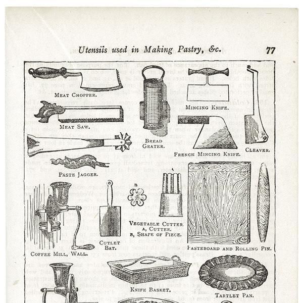 ߥӡȥβܤ Utensils used in Making Pastry 1895ǯ ꥹƥץ 0153