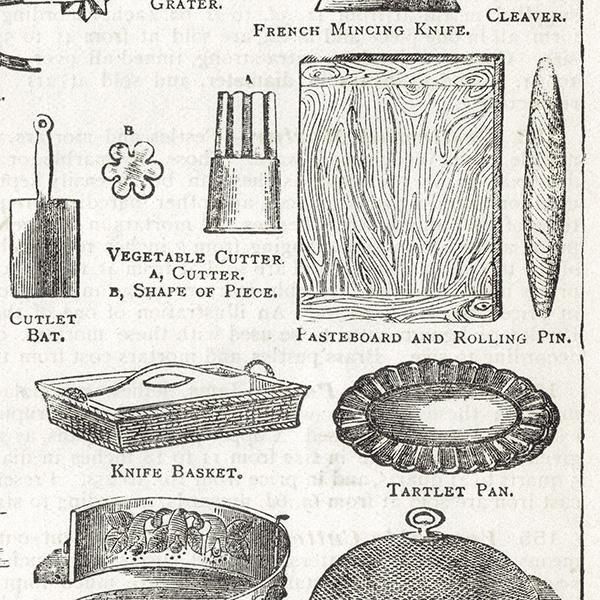 ߥӡȥβܤ Utensils used in Making Pastry 1895ǯ ꥹƥץ 0153