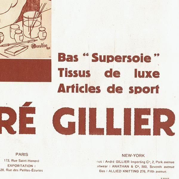 JIL Andre Gillierʥɥ졦ꥨ/ 饹ȡ롦ޥ륿 ե ơ 1929ǯ 0523
