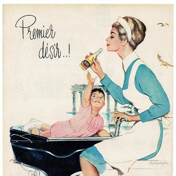 VITTEL（ヴィッテル）1960年 フランスの古い広告（ヴィンテージ広告） 0527