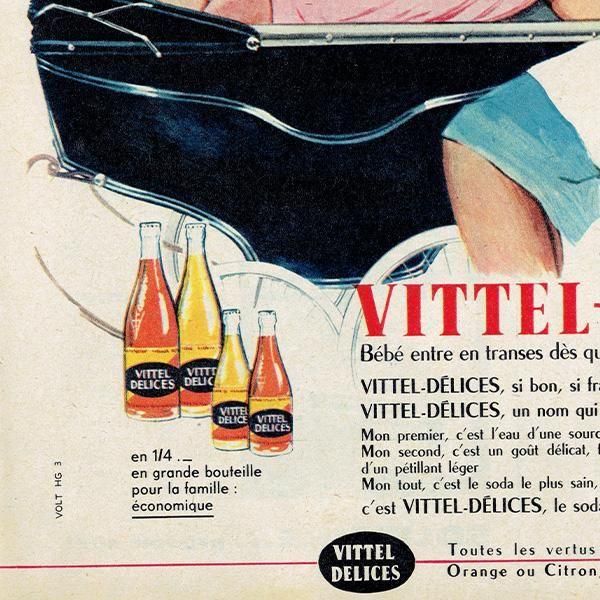 VITTEL（ヴィッテル）1960年 フランスの古い広告（ヴィンテージ広告） 0527