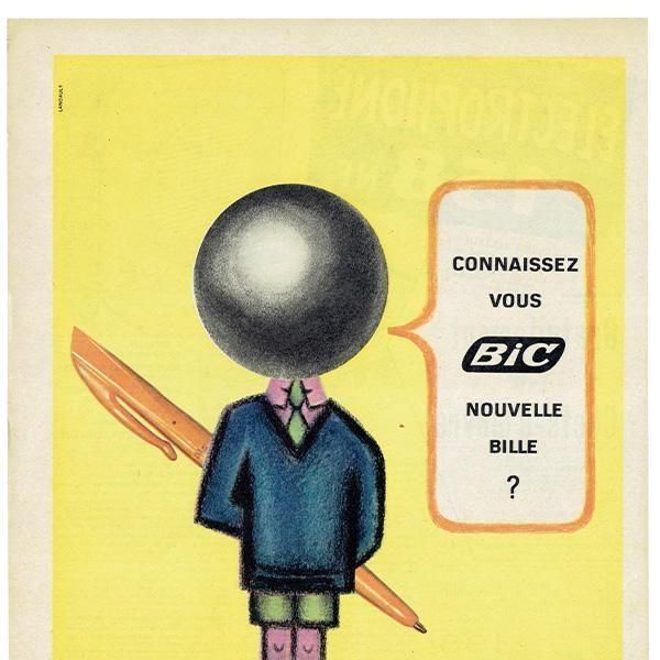 ˥å BIC ܡڥ ӥåܡ 1961ǯ ե󥹤θŤʥơ  0535