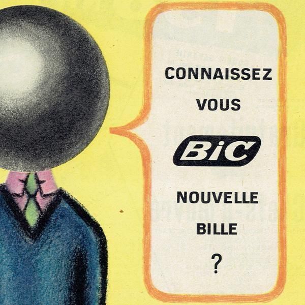 ˥å BIC ܡڥ ӥåܡ 1961ǯ ե󥹤θŤʥơ  0535