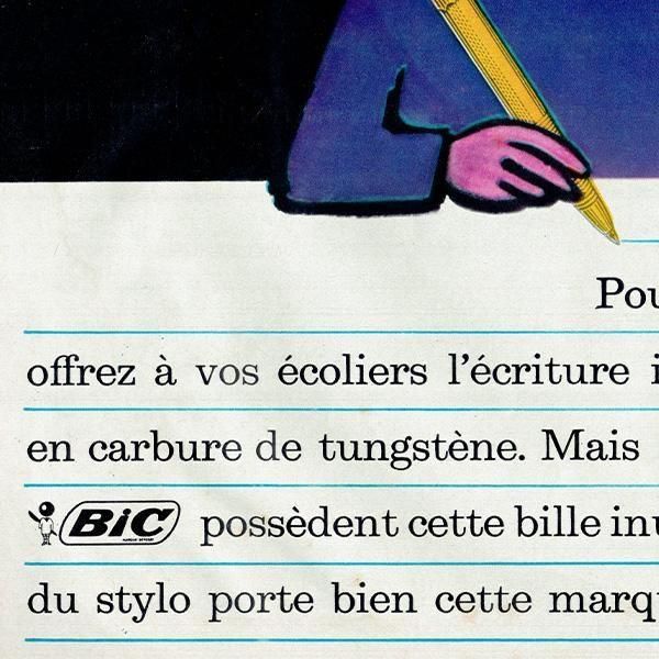 ˥å BIC ܡڥ 1963ǯ ե󥹤θŤʥơ  0536