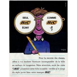 ˥å BIC ܡڥ 1963ǯ ե󥹤θŤʥơ  0536