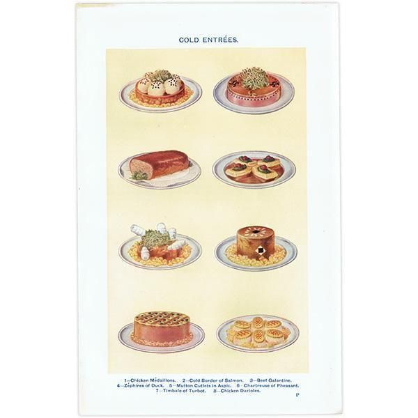 ߥӡȥβܤ 䤿 COLD ENTREES 1923ǯ ꥹƥץ 0170