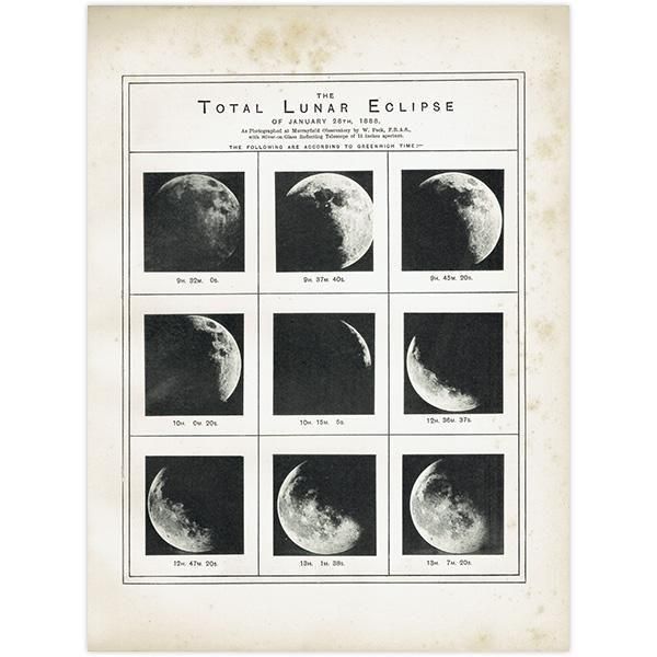 ŷʸء 1888ǯ128γ Total Lunar Eclipse 1890ǯ ꥹ ƥ ץ | 0110
