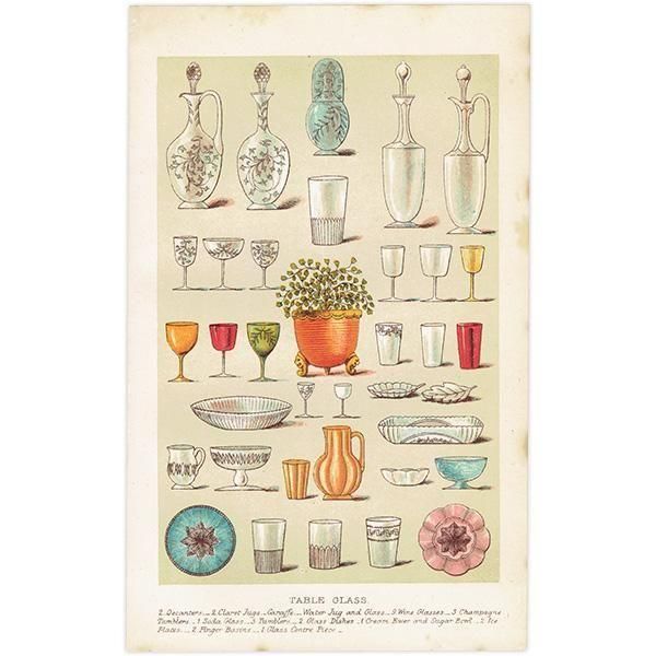 ߥӡȥβܤ TABLE GLASS ޤޤʥ饹 1898ǯ ꥹƥץ 0177