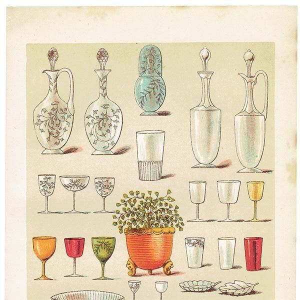 ߥӡȥβܤ TABLE GLASS ޤޤʥ饹 1898ǯ ꥹƥץ 0177