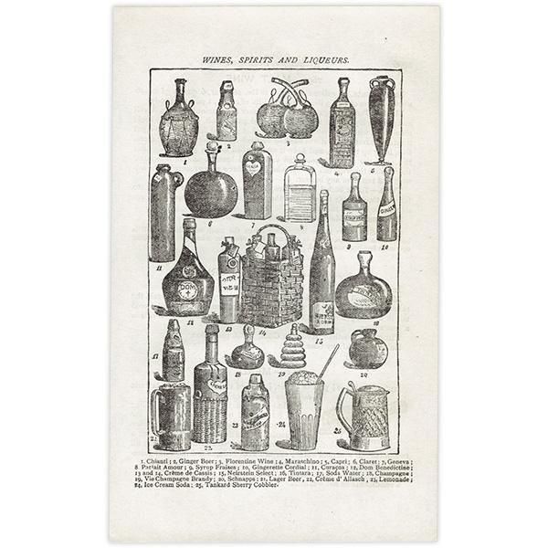 ߥӡȥβܤ WINES, SPRITS AND LIQUEURS 磻󡢥ԥåġꥭ塼 1898ǯ ꥹƥץ 0178