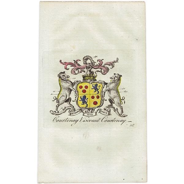 1着でも送料無料 英国貴族の紋章 「Courtenay Viscount Courtenay(コートネイ 画集