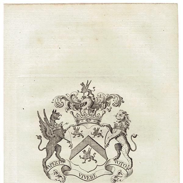 英国貴族の紋章 「Finch Earl of Aylesford(エイルズフォード 英国貴族の紋章 「Finch Earl of Aylesford(エイルズフォード
