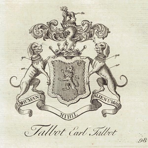 英国貴族の紋章 「Talbot Earl Talbot(タルボット伯爵 英国貴族の紋章 「Talbot Earl Talbot(タルボット伯爵