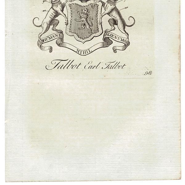 ѹ² Talbot Earl Talbotʥܥåߡˡ   ƥ ץ 1779ǯ  |  1241