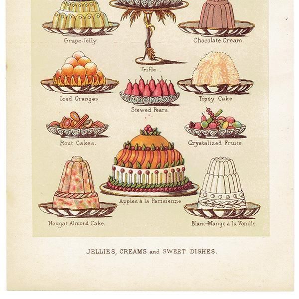 ߥӡȥβܤ JELLIES,CREAMS and SWEET DISHES ꡼ʤɥ 1898ǯ ꥹƥץ 0185