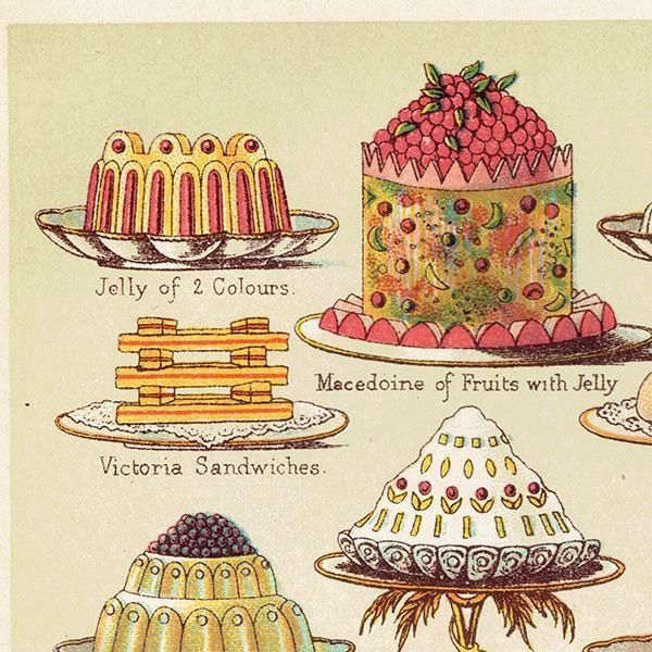ߥӡȥβܤ JELLIES,CREAMS and SWEET DISHES ꡼ʤɥ 1898ǯ ꥹƥץ 0185