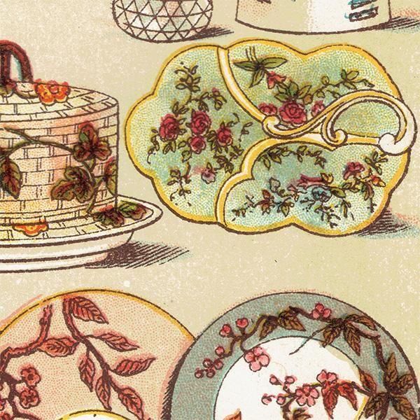 ߥӡȥβܤ DINNER AND DESSERT CHINA ͼǥѤμ 1898ǯ ꥹƥץ 0188