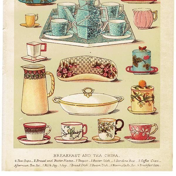 ߥӡȥβܤ BREAKFAST AND TEA CHINA īѤμ 1898ǯ ꥹƥץ 0189