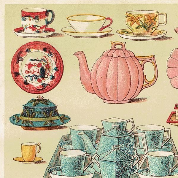 ߥӡȥβܤ BREAKFAST AND TEA CHINA īѤμ 1898ǯ ꥹƥץ 0189