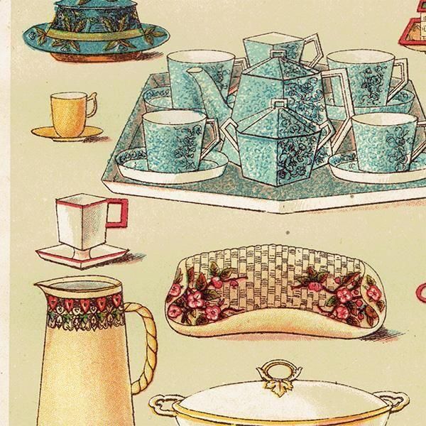 ߥӡȥβܤ BREAKFAST AND TEA CHINA īѤμ 1898ǯ ꥹƥץ 0189