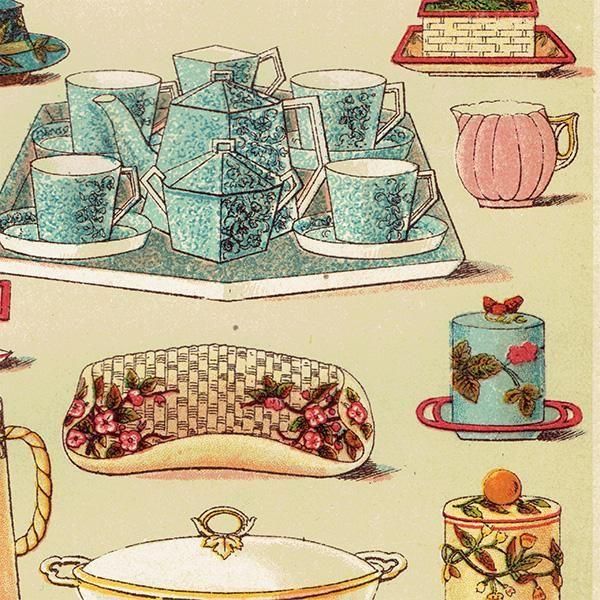 ߥӡȥβܤ BREAKFAST AND TEA CHINA īѤμ 1898ǯ ꥹƥץ 0189