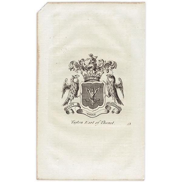 55%以上節約 英国貴族の紋章 「Tufton Earl of Thanet(サネット伯爵 画集